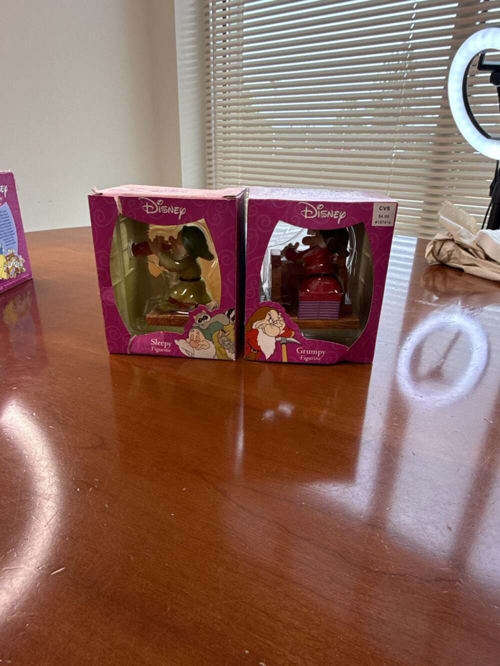 Enesco Disney Snow White 65th Anniversary Sleepy and Grumpy Figurine Set